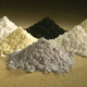 Clockwise from top center: praseodymium, cerium, lanthanum, neodymium, samarium, and gadolinium. Image: Wikimedia